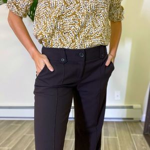 Size 0 Ann Taylor boot cut brown dress pants